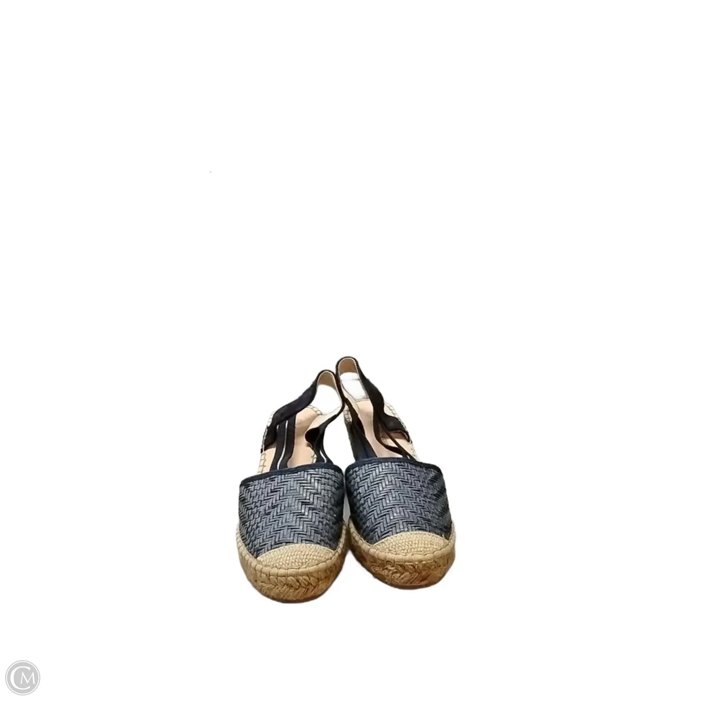 Shoes Heels Wedge By Eric Michael London In Blue & Tan, Size: 7.5