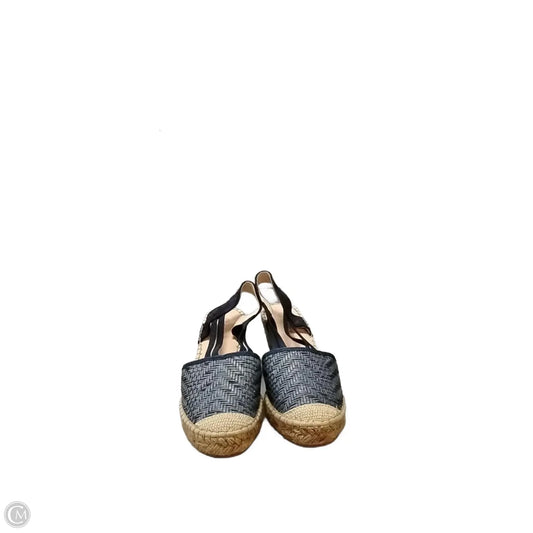 Shoes Heels Wedge By Eric Michael London In Blue & Tan, Size: 7.5