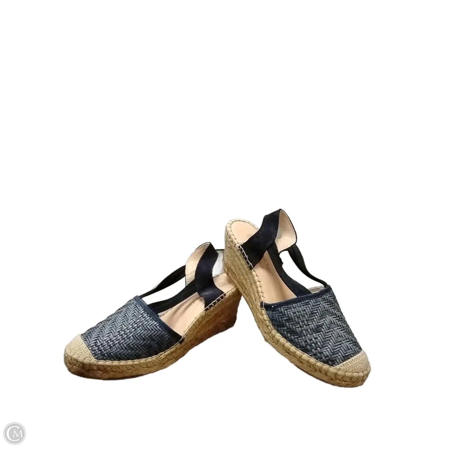 Shoes Heels Wedge By Eric Michael London In Blue & Tan, Size: 7.5