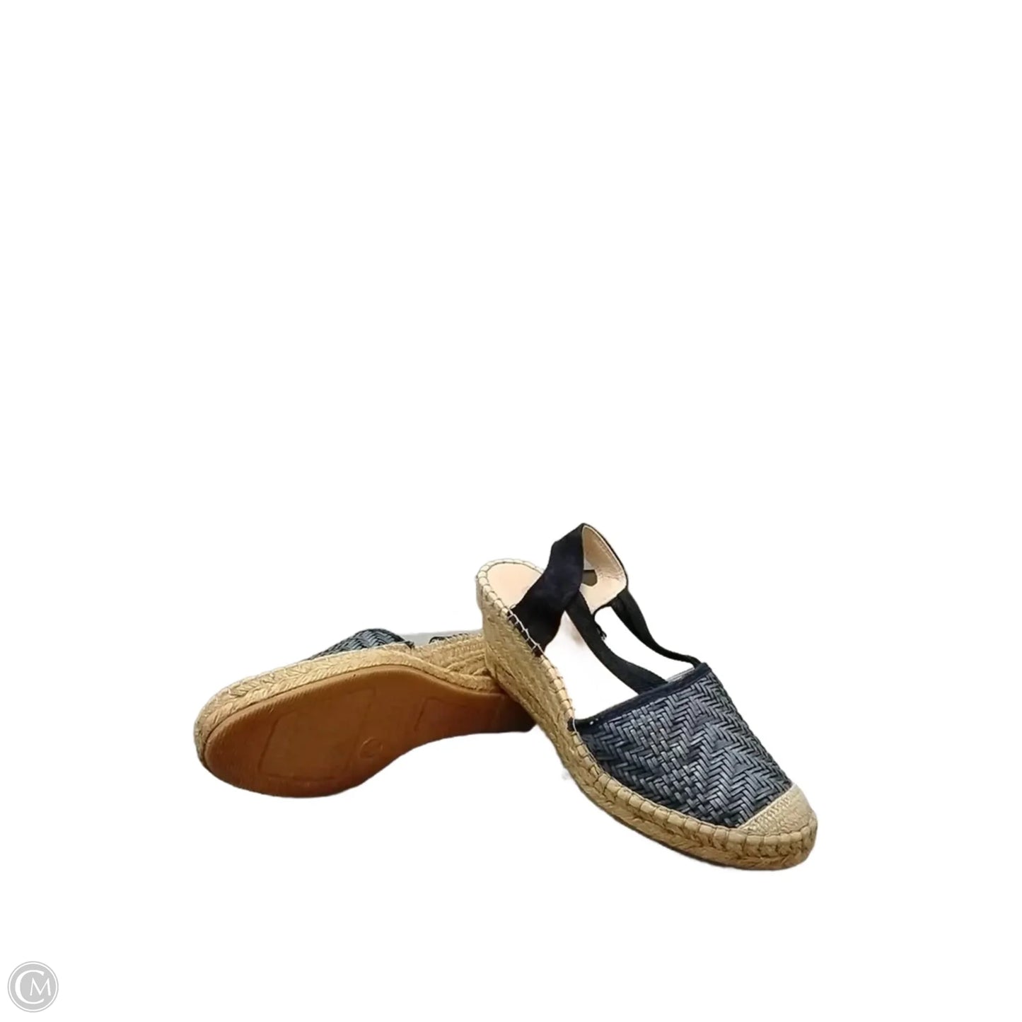 Shoes Heels Wedge By Eric Michael London In Blue & Tan, Size: 7.5