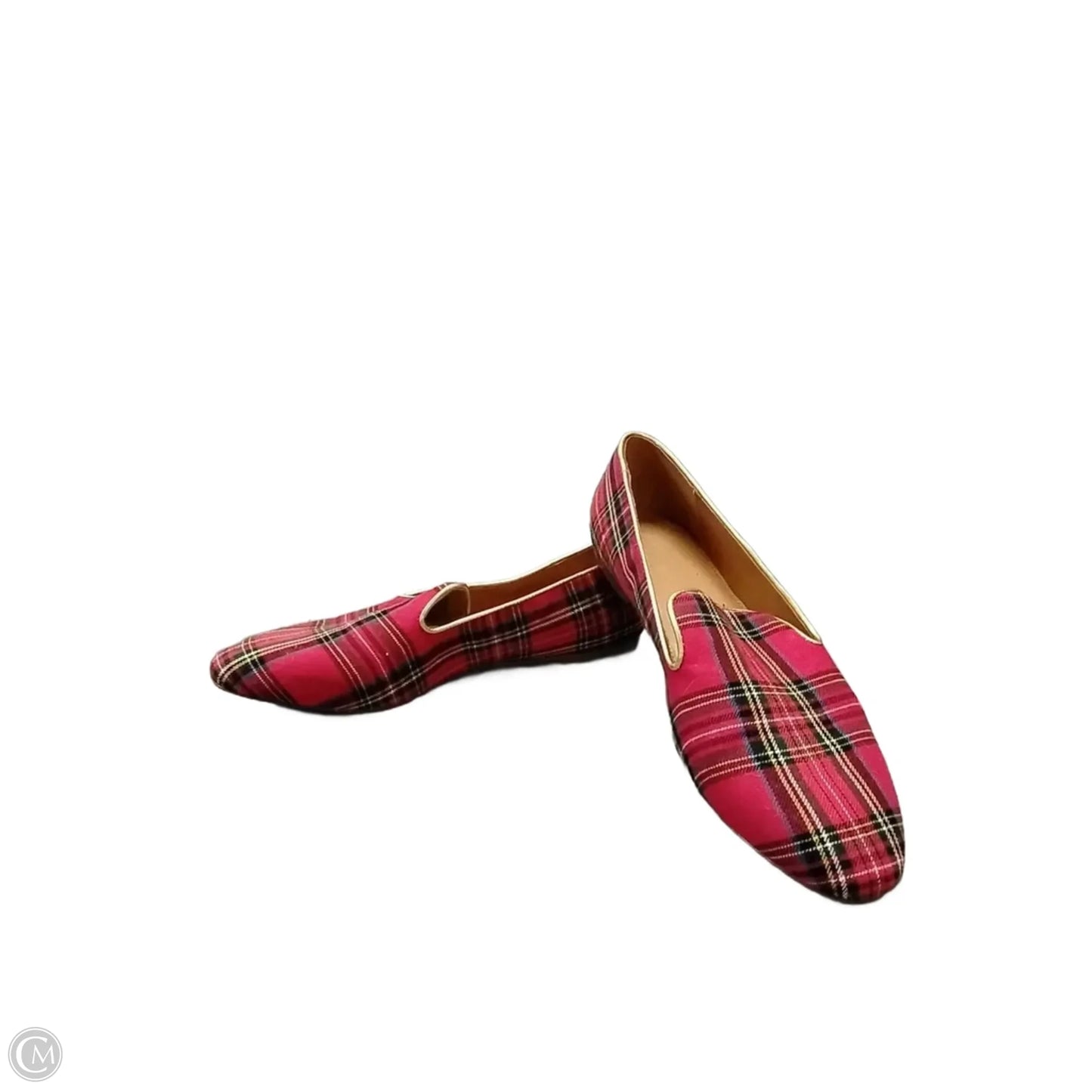 Shoes Flats By J. Crew In Plaid Pattern, Size: 7.5