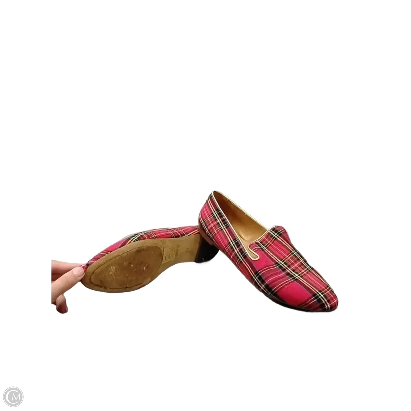 Shoes Flats By J. Crew In Plaid Pattern, Size: 7.5