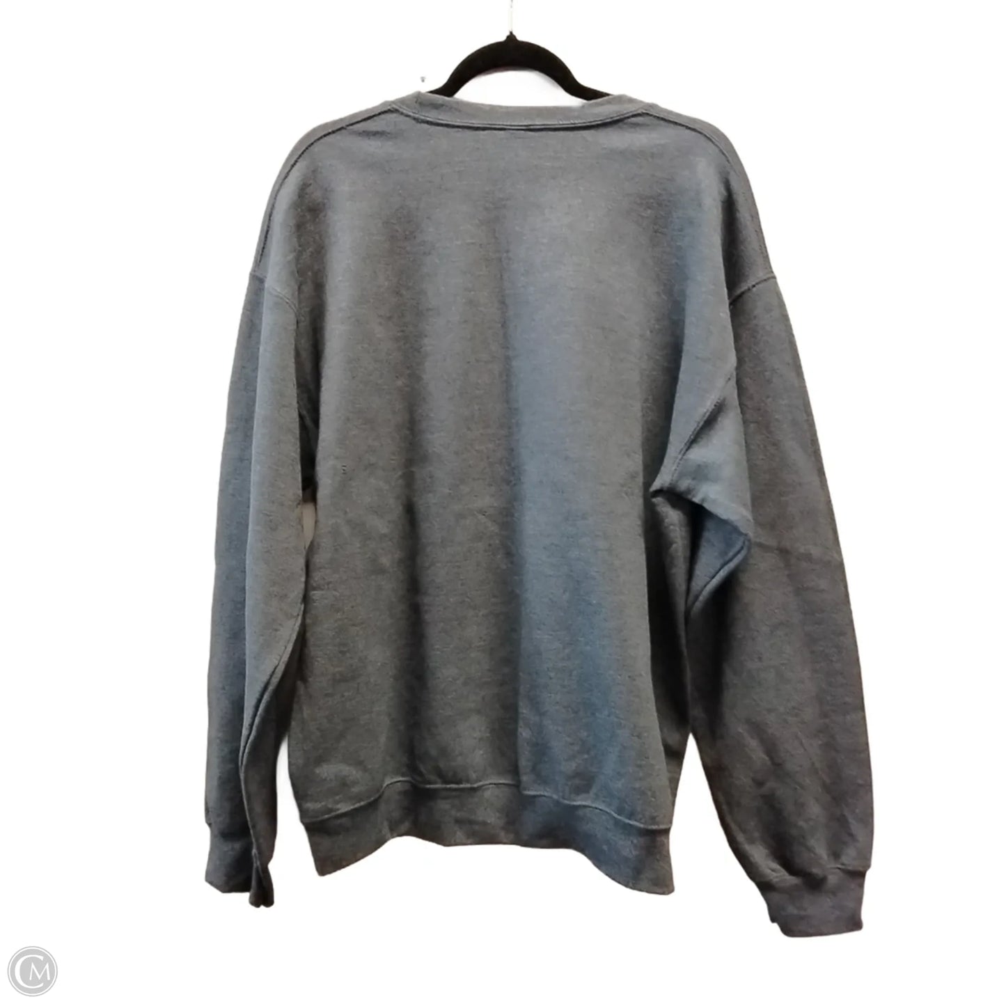 Sweatshirt Collar By Gildan In Grey, Size: L