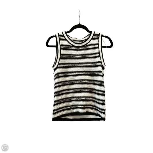 Vest Sweater By Nine West Apparel In Striped Pattern, Size: Xs
