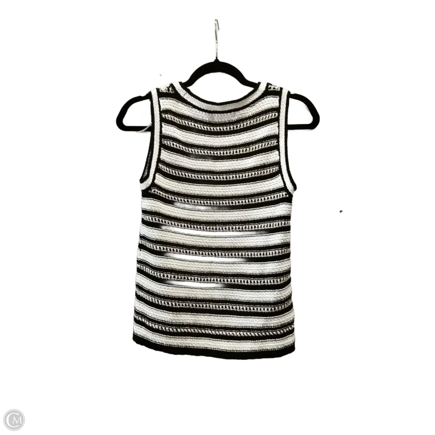 Vest Sweater By Nine West Apparel In Striped Pattern, Size: Xs
