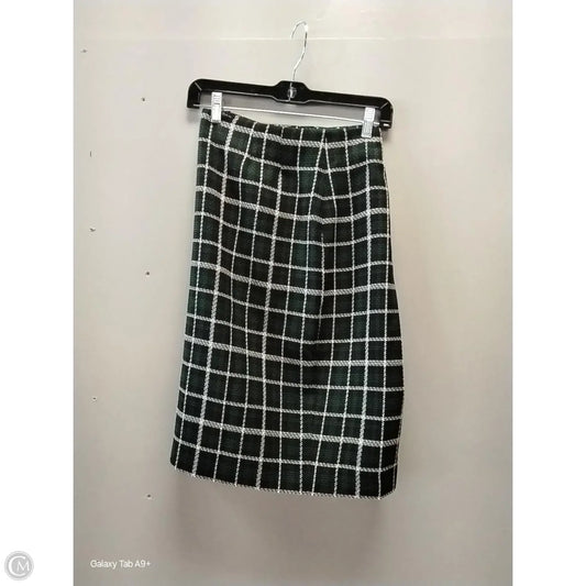 Skirt Mini & Short By Black Label In Checkered Pattern, Size: M