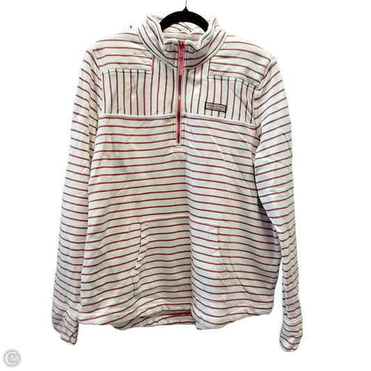Sweatshirt Crewneck By Vineyard Vines In Red & White, Size: Xl