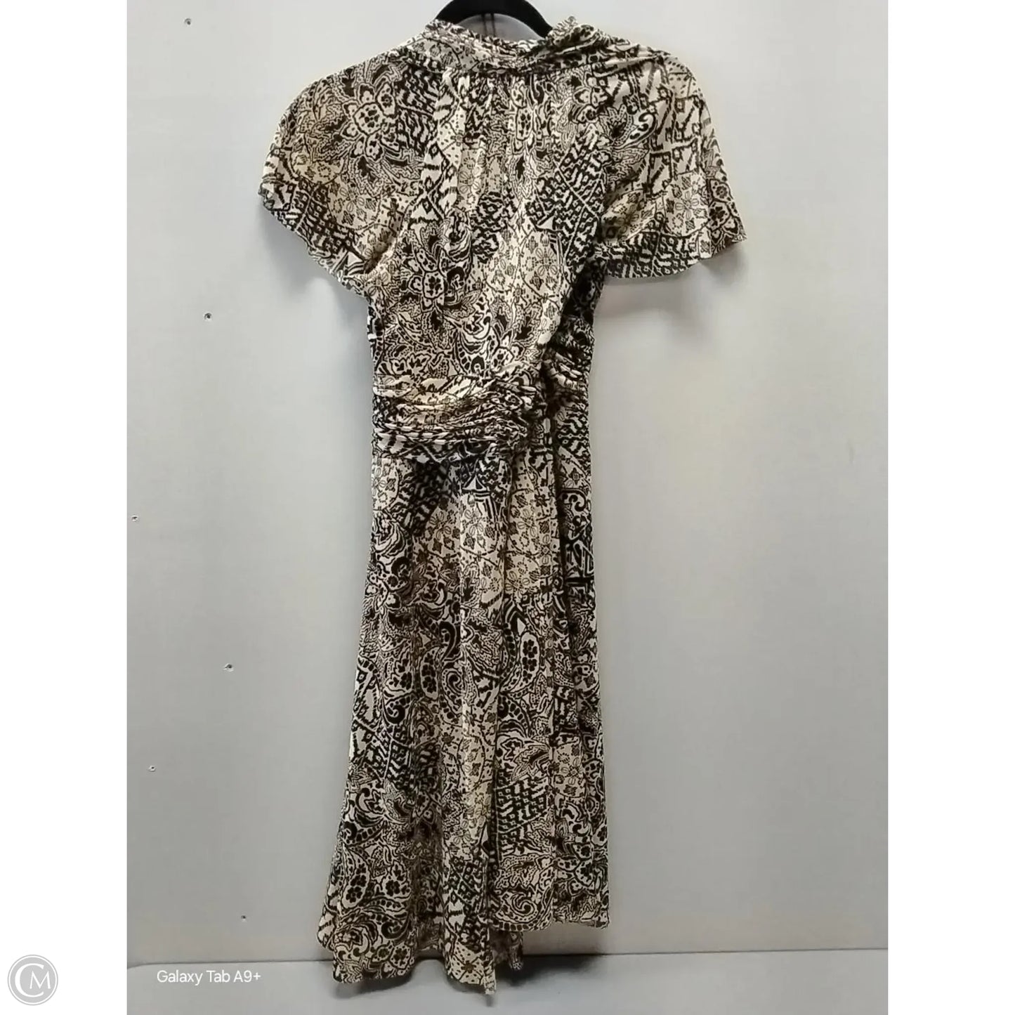 Dress Casual Maxi By Clothes Mentor In Brown & Tan, Size: 8