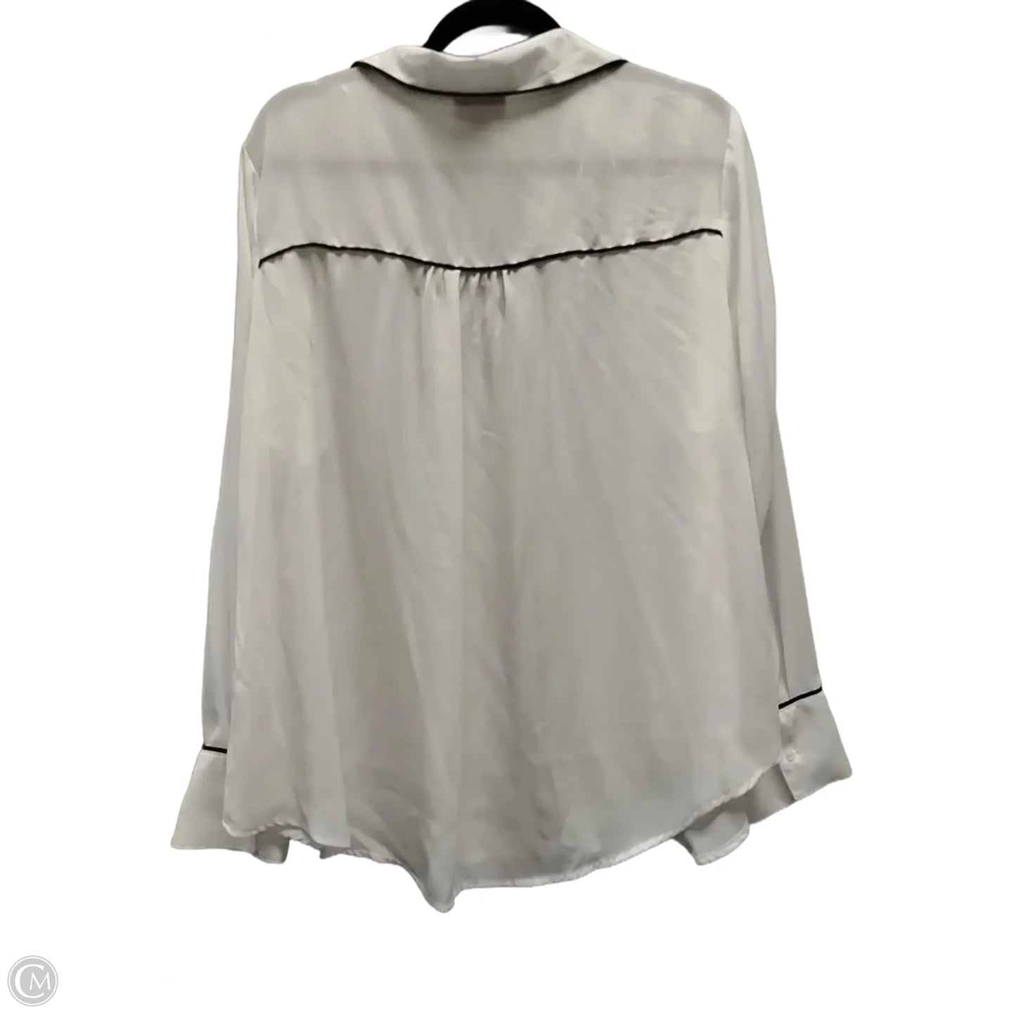 Top Long Sleeve Basic By Liz Claiborne In White, Size: 2x