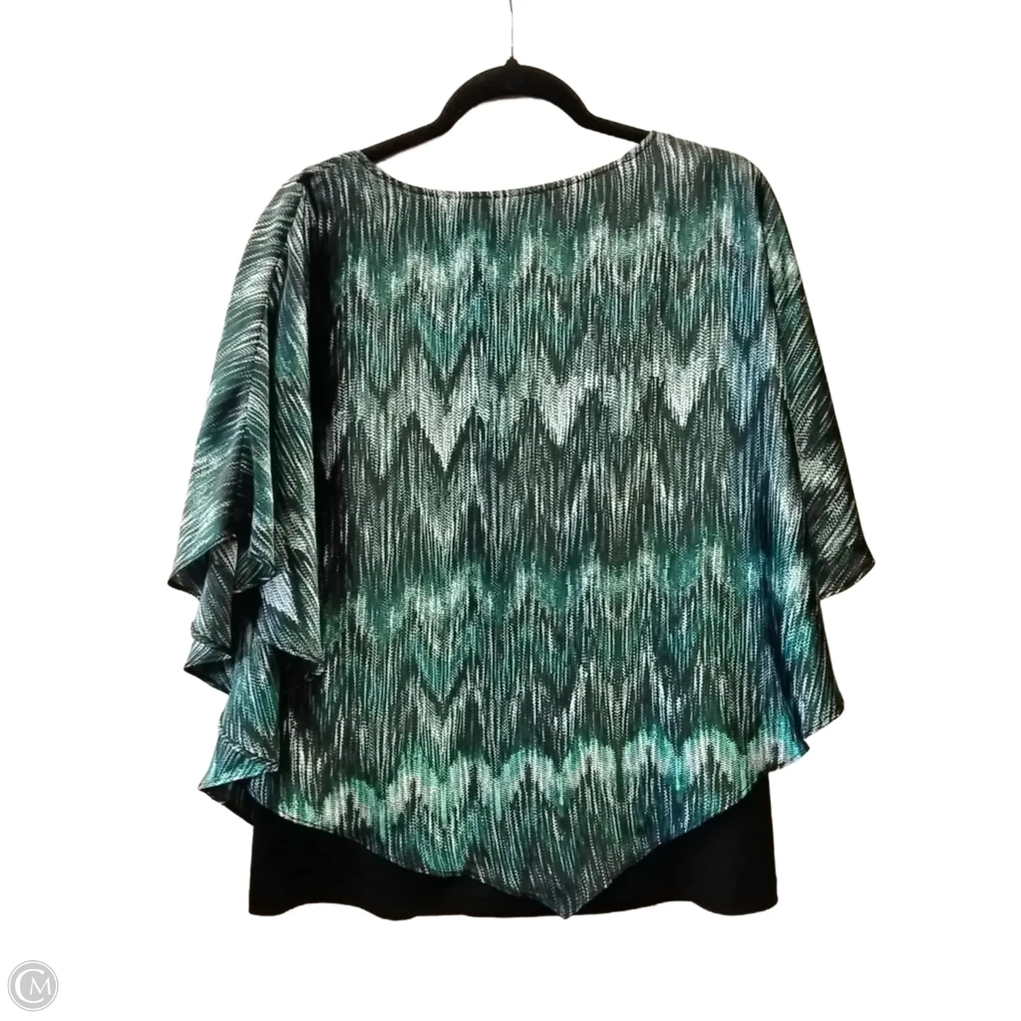 Top Short Sleeve By In Studio In Green, Size: L
