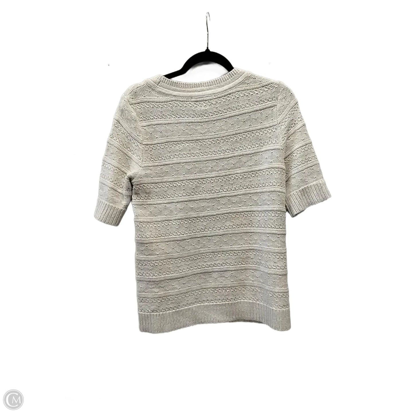 Sweater Short Sleeve By Christopher And Banks In Cream, Size: S