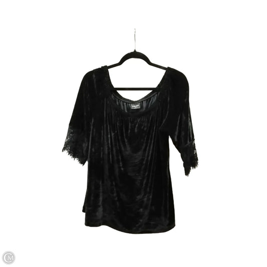 Top Long Sleeve By Cme In Black, Size: M