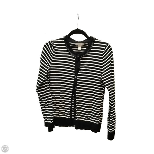 Cardigan By Banana Republic In Black & White, Size: L