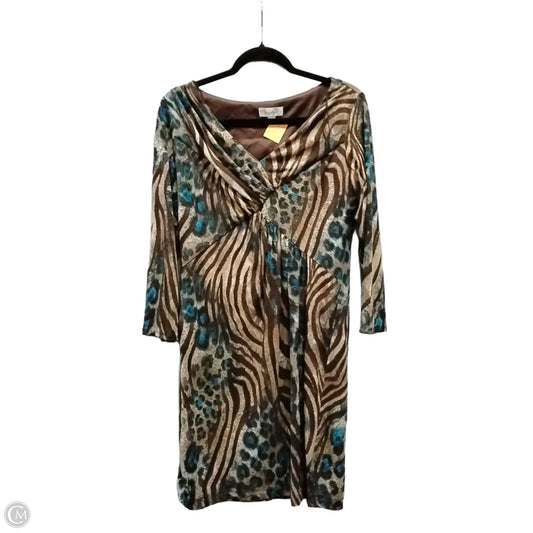 Dress Casual Short By Dressbarn In Animal Print, Size: 12