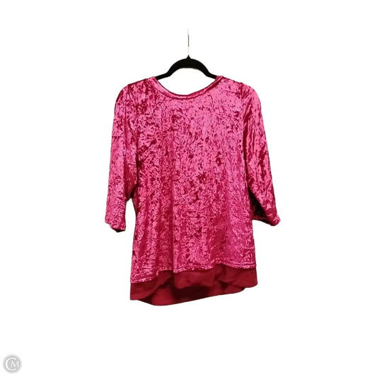 Top Long Sleeve By Clothes Mentor In Red, Size: Xl