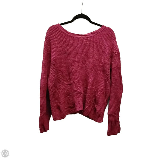 Sweater By Clothes Mentor In Mauve, Size: L