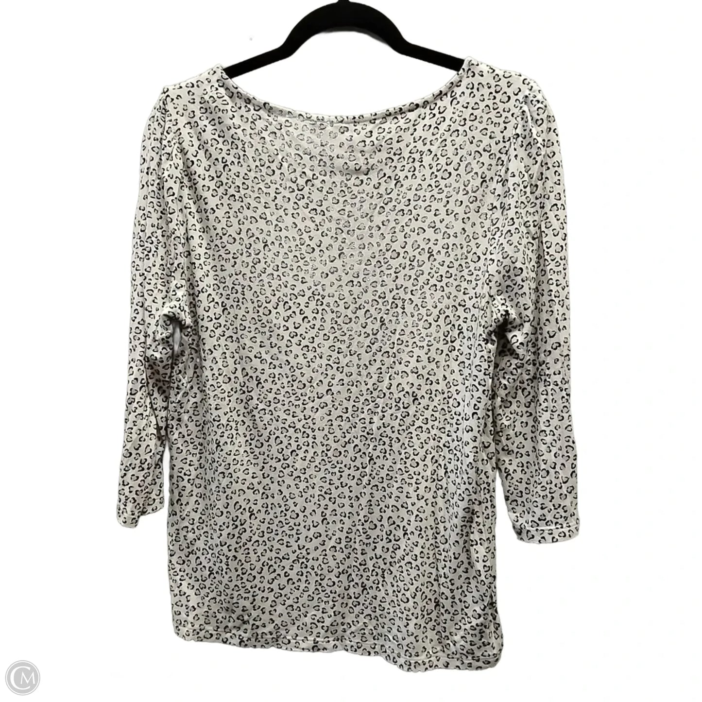 Top Long Sleeve By Elle In Animal Print, Size: L