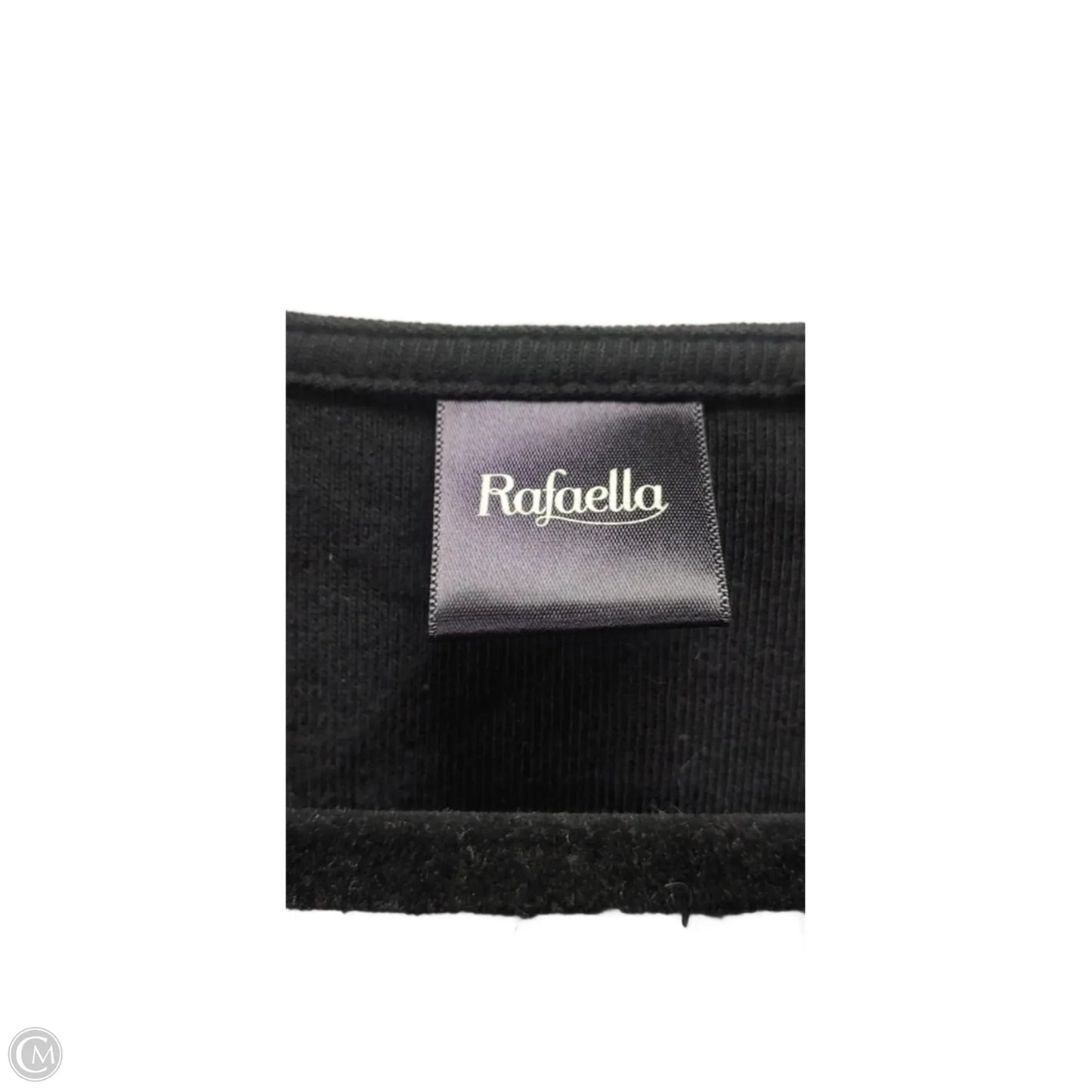 Top Long Sleeve Basic By Rafaella In Black, Size: L