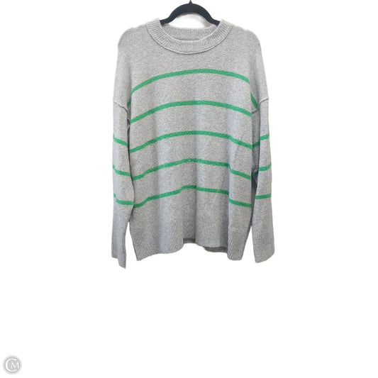 Sweater By Aerie In Green & Grey, Size: M