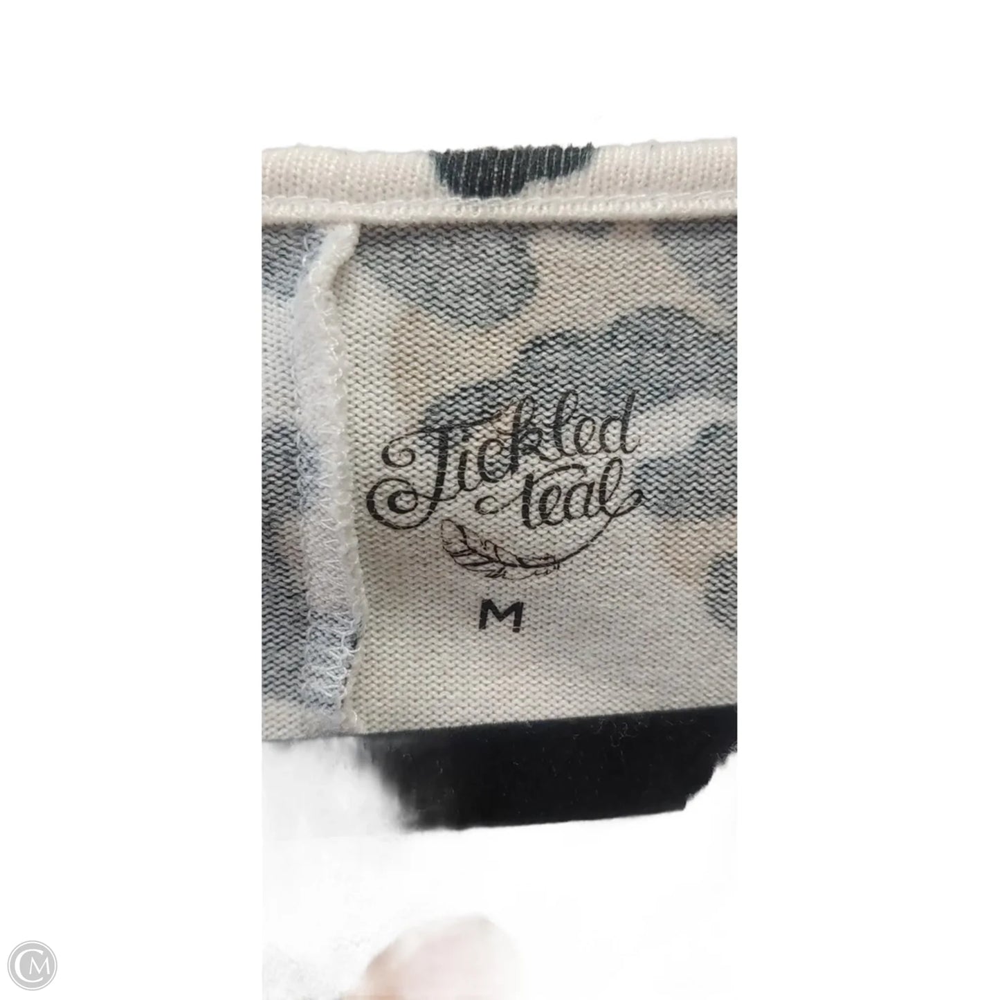 Top Long Sleeve By Tickled Teal In Animal Print, Size: M