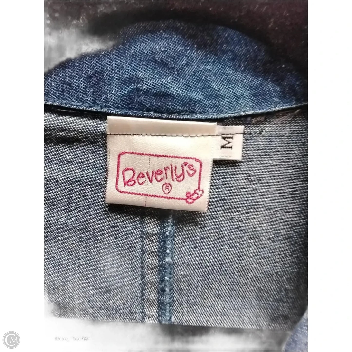 Jacket Denim By Clothes Mentor In Floral Print, Size: M