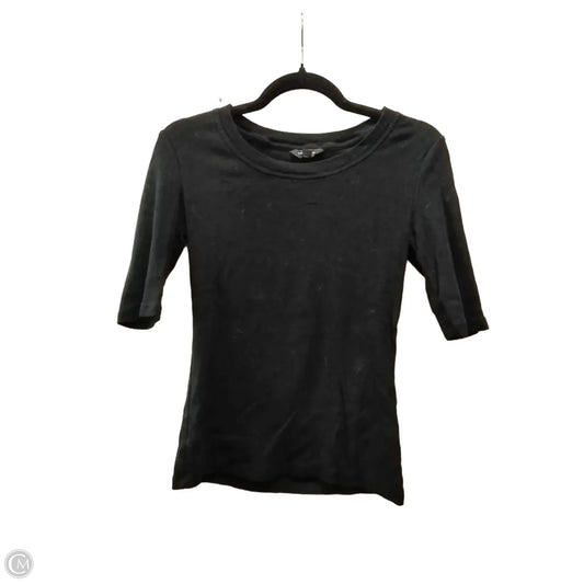 Top 3/4 Sleeve Basic By Banana Republic In Black, Size: S