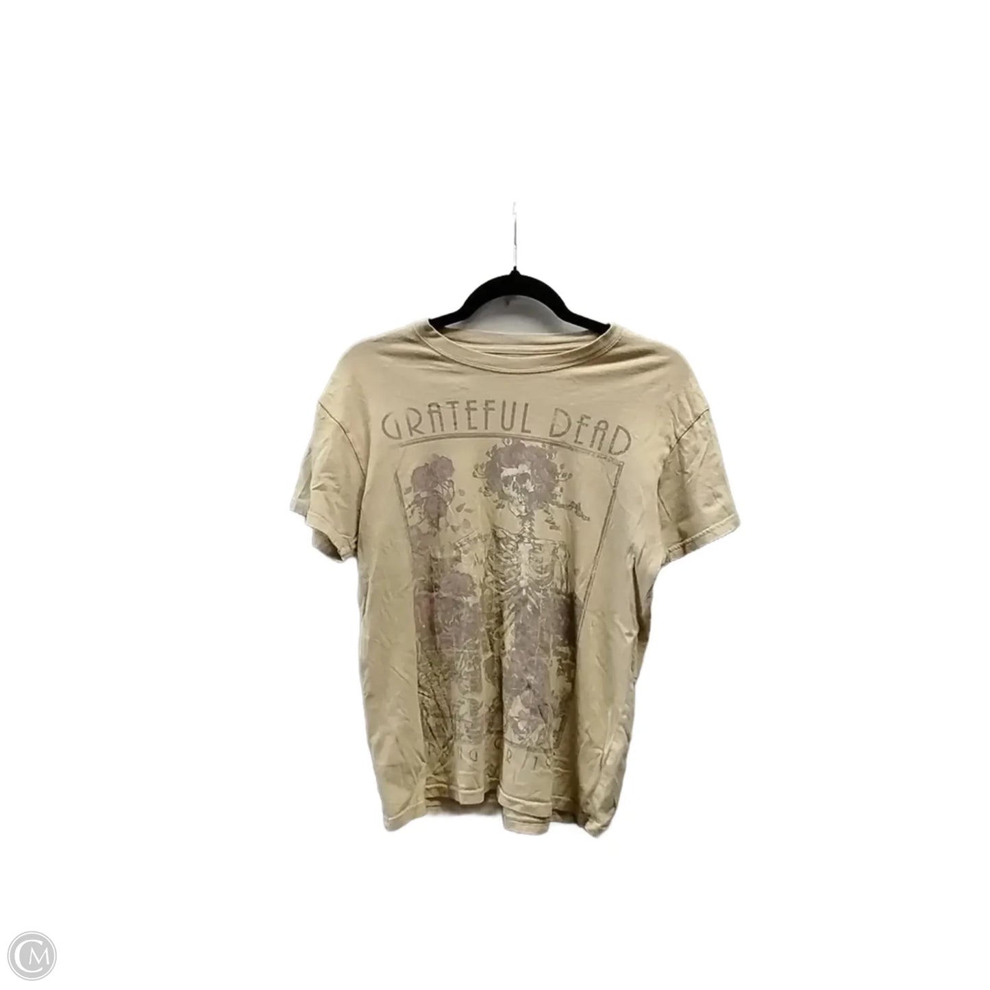 Top Short Sleeve Basic By Clothes Mentor In Tan, Size: S