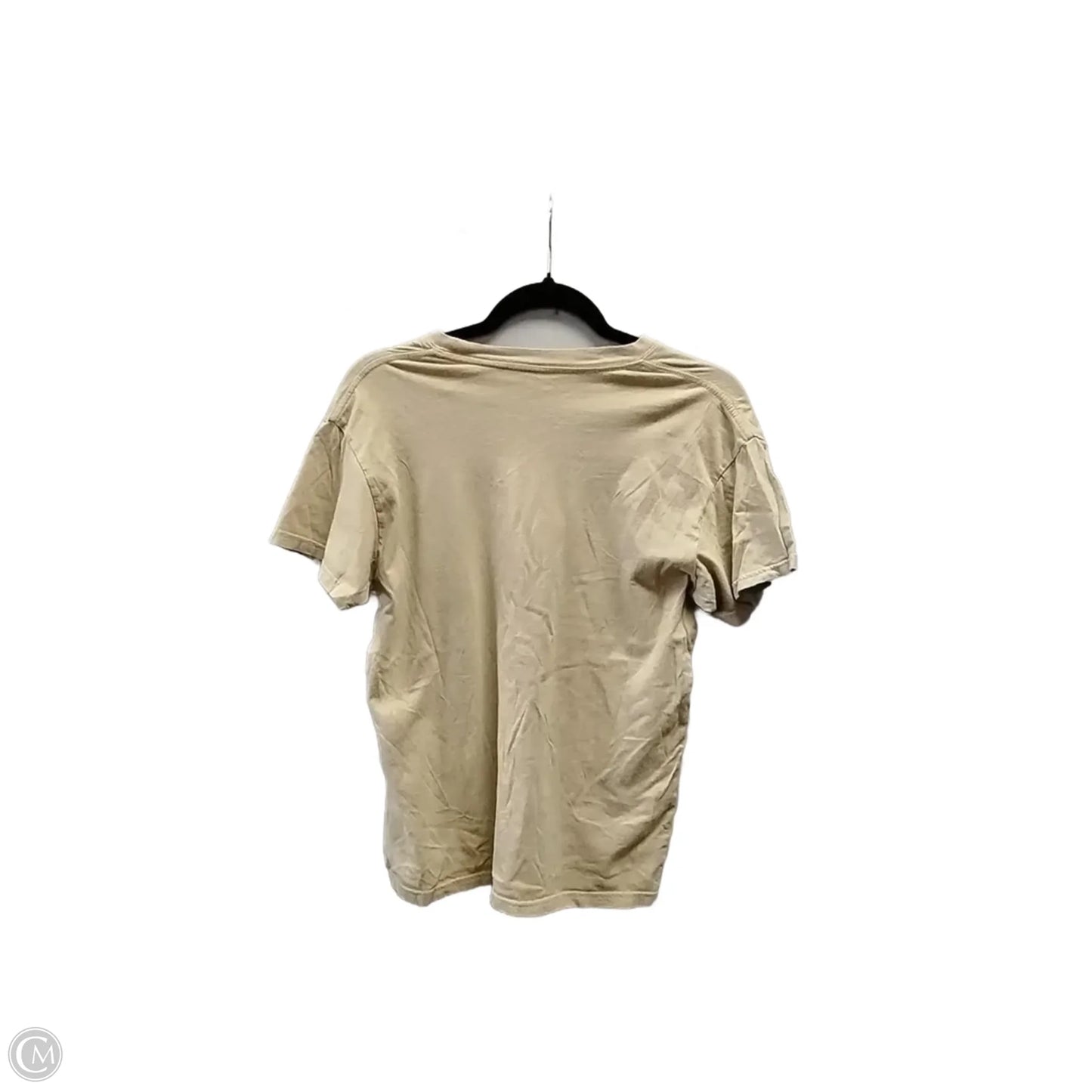 Top Short Sleeve Basic By Clothes Mentor In Tan, Size: S
