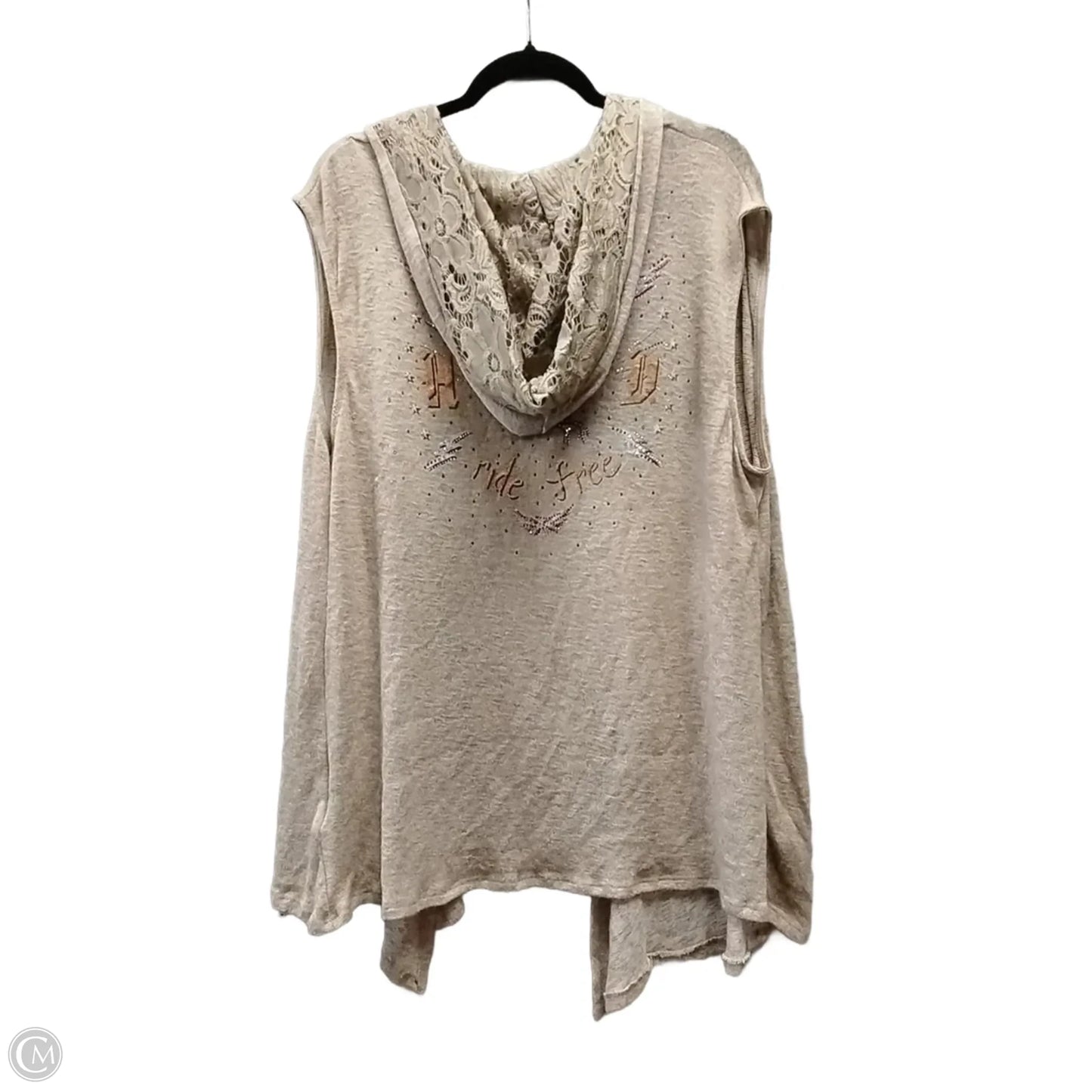 Cardigan By Harley Davidson In Tan, Size: 3x