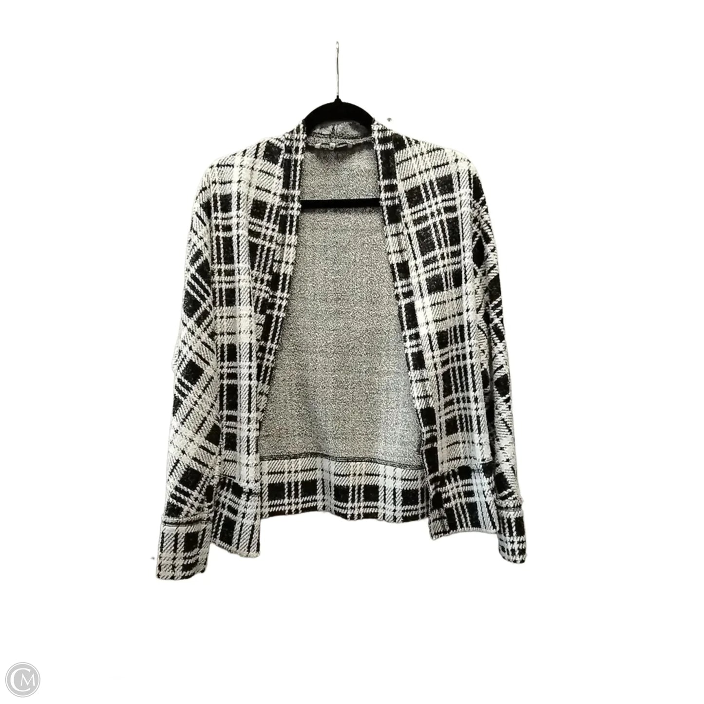 Cardigan By Bke In Checkered Pattern, Size: S