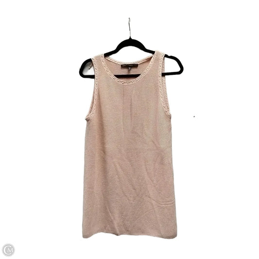Top Sleeveless Basic By White House Black Market In Peach, Size: Xl