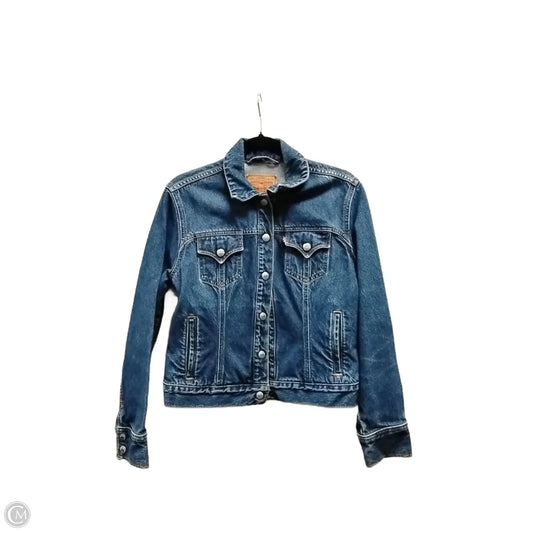 Jacket Denim By Levis In Blue Denim, Size: M