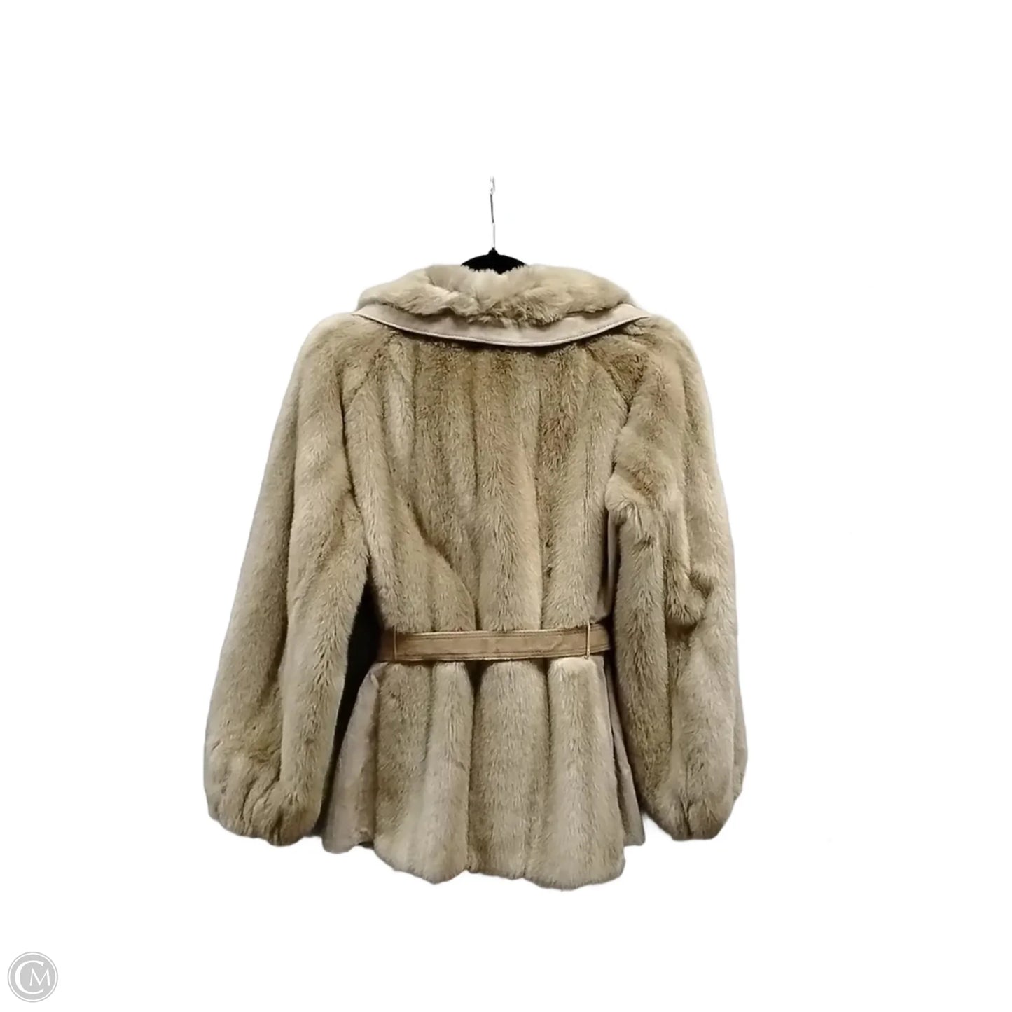 Coat Faux Fur & Sherpa By Clothes Mentor In Tan, Size: S