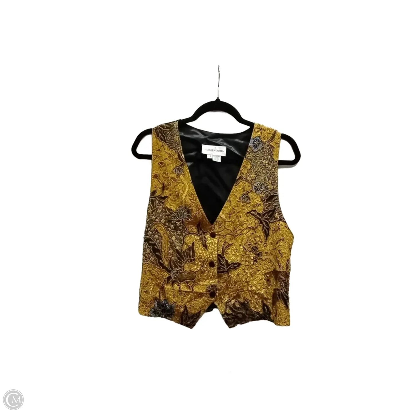 Vest Other By Casual Corner In Bronze, Size: L