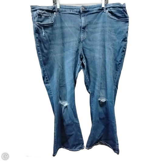 Jeans Flared By Ana In Blue Denim, Size: 26w