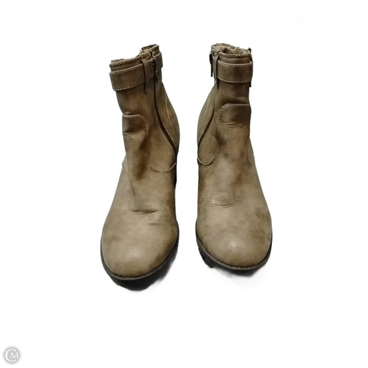 Boots Ankle Heels By Paige In Beige, Size: 11