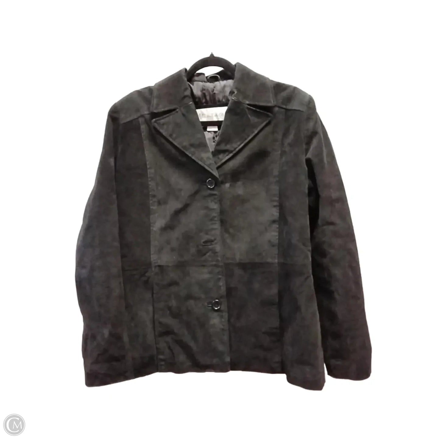 Jacket Leather By Vintage In Black, Size: Xl