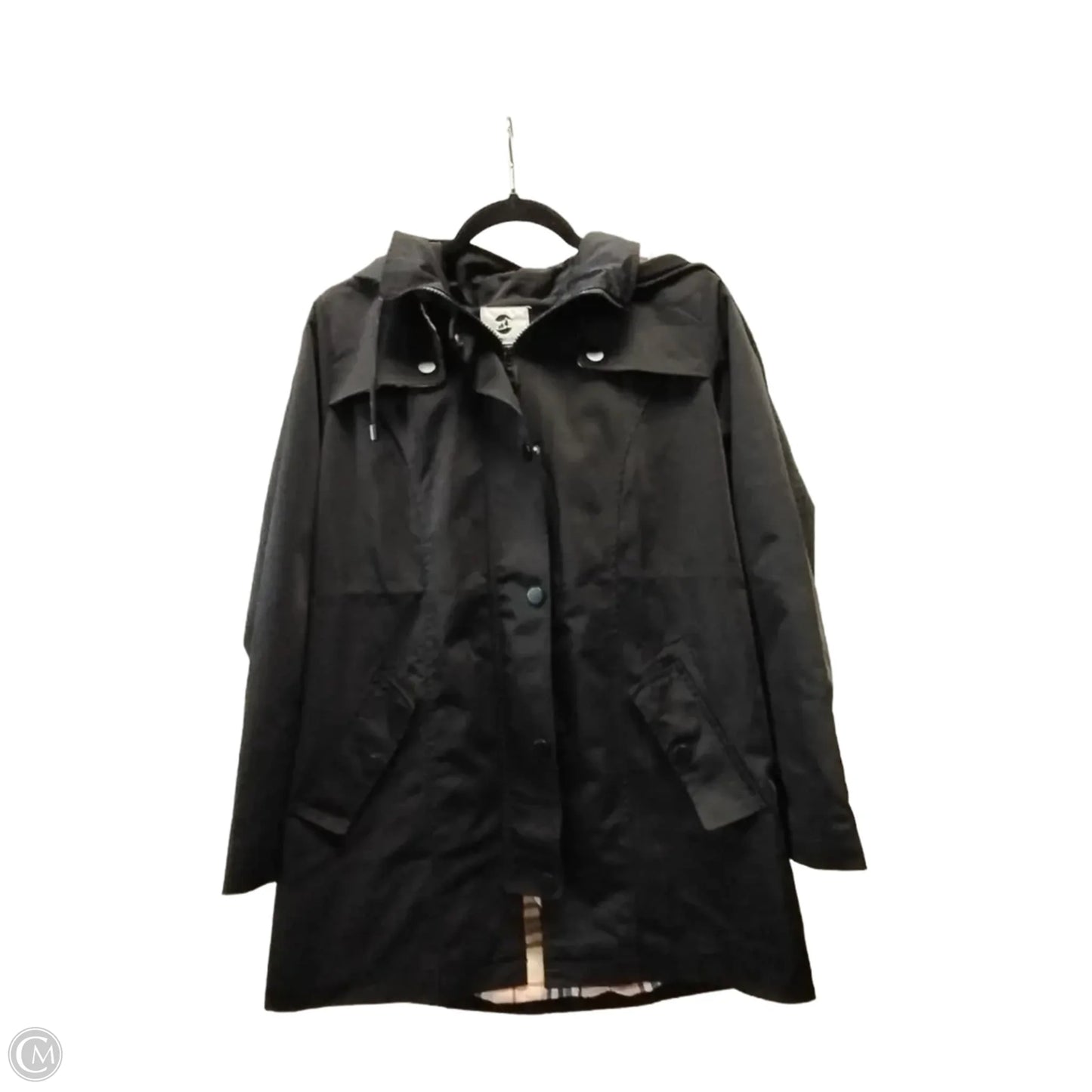 Coat Raincoat By Cmc In Black, Size: S
