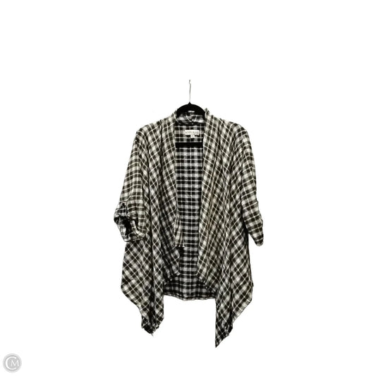 Top Long Sleeve By Knox Rose In Checkered Pattern, Size: M