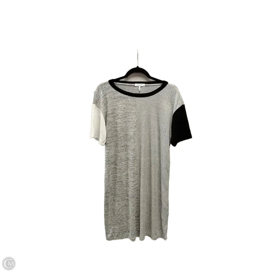 Top Short Sleeve By Rag And Bone In Black & Grey, Size: M