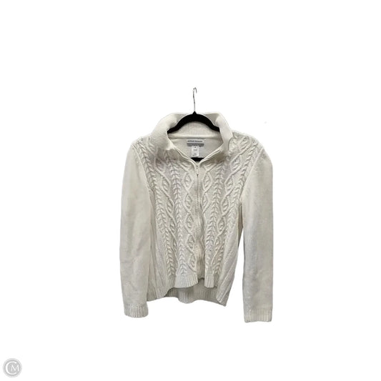 Sweater Cardigan By Alfred Dunner In Beige, Size: Sp