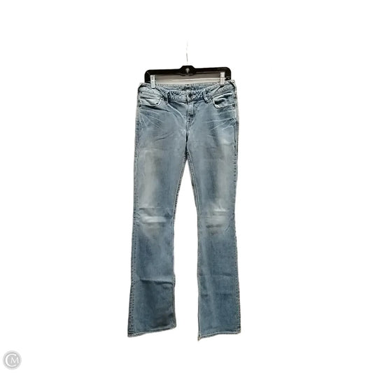 Jeans Boyfriend By Silver In Blue Denim, Size: 10