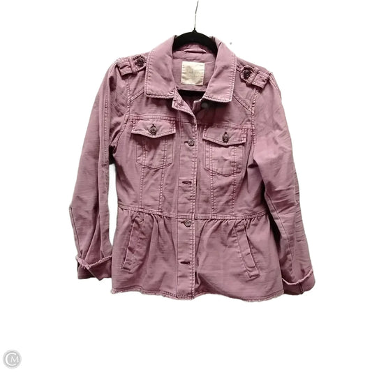 Jacket Shirt By Altard State In Mauve, Size: M