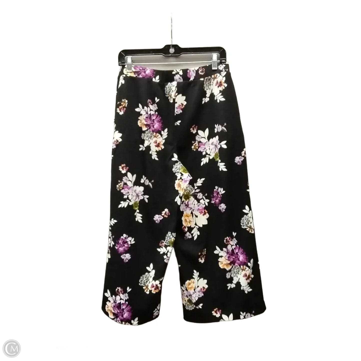 Pants Cropped By Versona In Floral Print, Size: 8