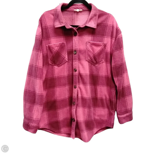 Top Long Sleeve By Maurices In Pink, Size: M