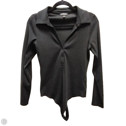 Top Long Sleeve By Express In Black, Size: L