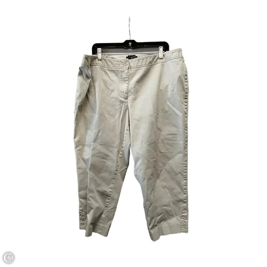 Pants Cropped By Talbots In Beige, Size: 20w