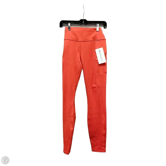 Athletic Leggings By Athleta In Orange, Size: M