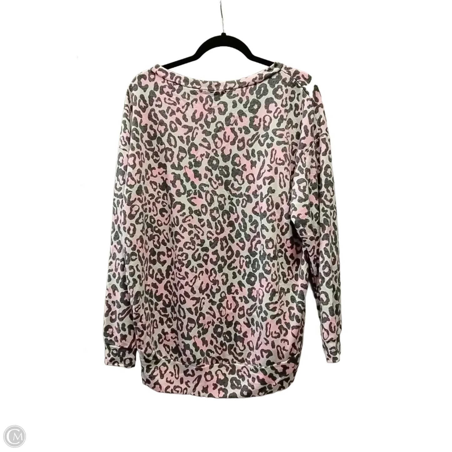 Sweatshirt Crewneck By White Birch In Animal Print, Size: M