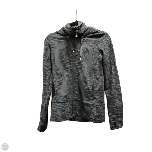 Athletic Jacket By Lululemon In Grey, Size: M